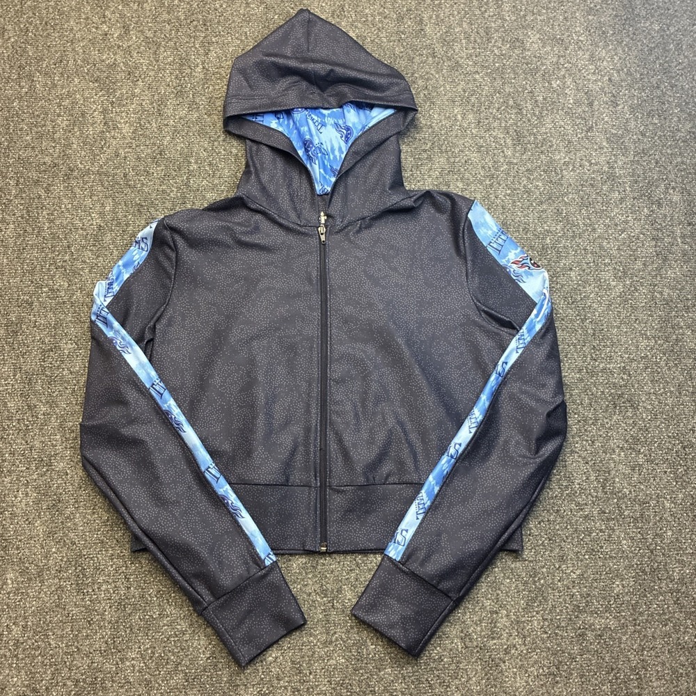 Tennessee Titans Cropped Hoodie Full Zip Women's Large